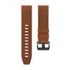For Garmin Fenix 7X/7X Pro/6X Watch Band 26mm Leather+Silicone Replacement Wristband Strap