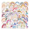 60 Cartoons Ins Style Rainbow Graffiti Stickers Decorate Suitcase Notebook Waterproof Stickers
