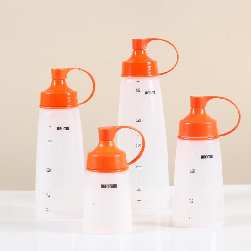 Plastic Squeeze Sauce Bottle Set