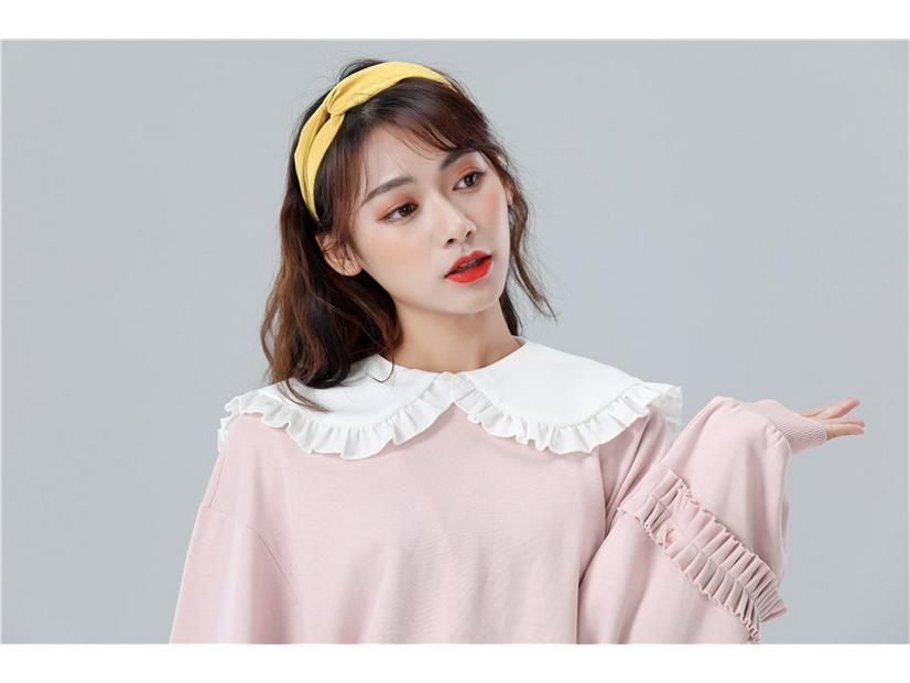 Słodki i Uroczy Ozdobny Kołnierzyk Lalki Damska Koszula