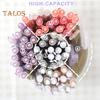 Makeup Brush Holder Cosmetic Storage Box 360-Degree Rotatable 5 Slot Design Large Capacity Pencil Case Desktop Organizer