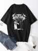 Ghost And Clown Print T Shirt, Tees For Men, Casual Short Sleeve T-shirt For Summer