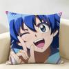Welcome To DDemon School Cushion Cover Natural Linen Organic Fabric DoubleSided Printing Room Sofa Decor Pillow Case
