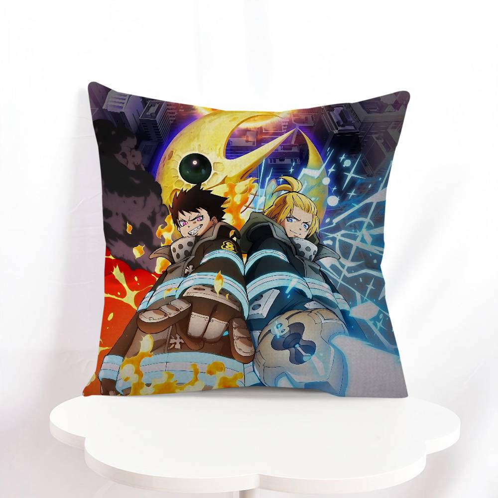 S-Shinra Kusakabe Stitch Lucky Dragon Pillow Cover Sofa Cushion Cover Home Room Decoration Children Gift