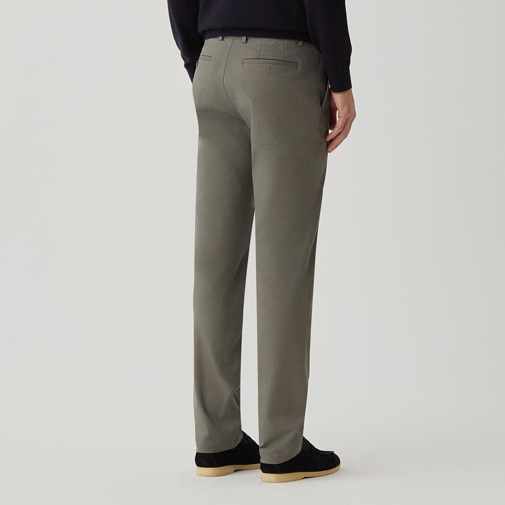 FERRAROMILANO Cotton Washed Chino Como Pants Gray (Amsesl30334)