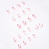 Pop Series Simple Pink White Wear Nail Art Finished Fake Nail Nail Patch Nail Patch Removable Nail