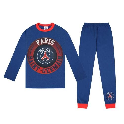 Paris Saint Germain FC Boys Crest Long Pyjama Set