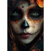 Mexican Day of The Dead La Catrina Sugar Skull Girls Poster Prints Gothic Canvas Painting Art Picture for Room Home Decor
