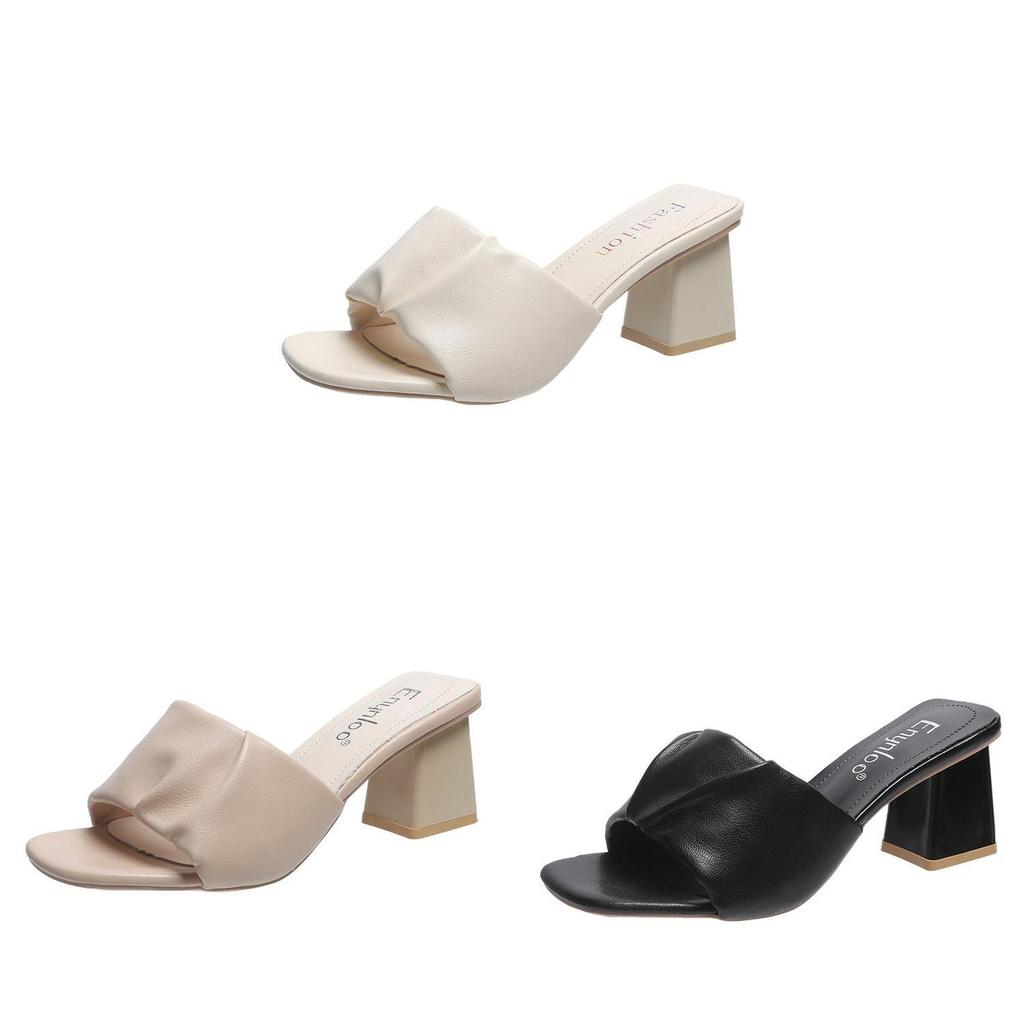 Sandali da donna casual a fascia con suola in gomma per comfort primaverile ed estivo
