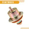Fuel Injection Pressure Regulator 12460604 - Car Fuel Pressure Regulator Gas - for Jeep Wrangler 1991-1995 Metal Bronze Tone with Ring - 1 Pc
