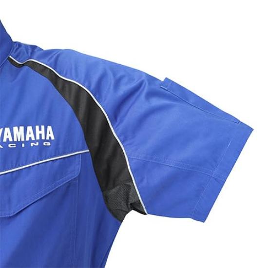 Yamaha Motor YAMAHA RACING Mechanic Short (Yamaha) Suit, Sleeve, YR8002, Blue, XL, 90792-Y188X