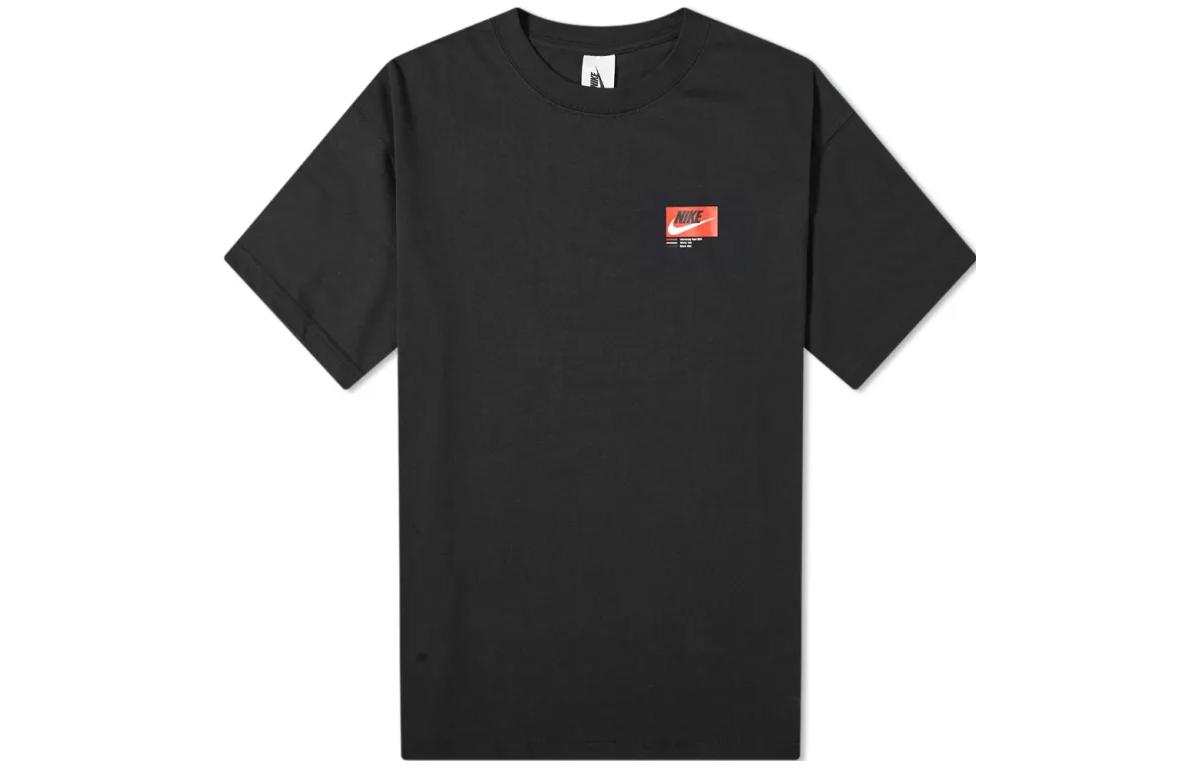 

Nike T Shirts Men s Black Crew Neck Moderate Straight Fit CT8420-010 M