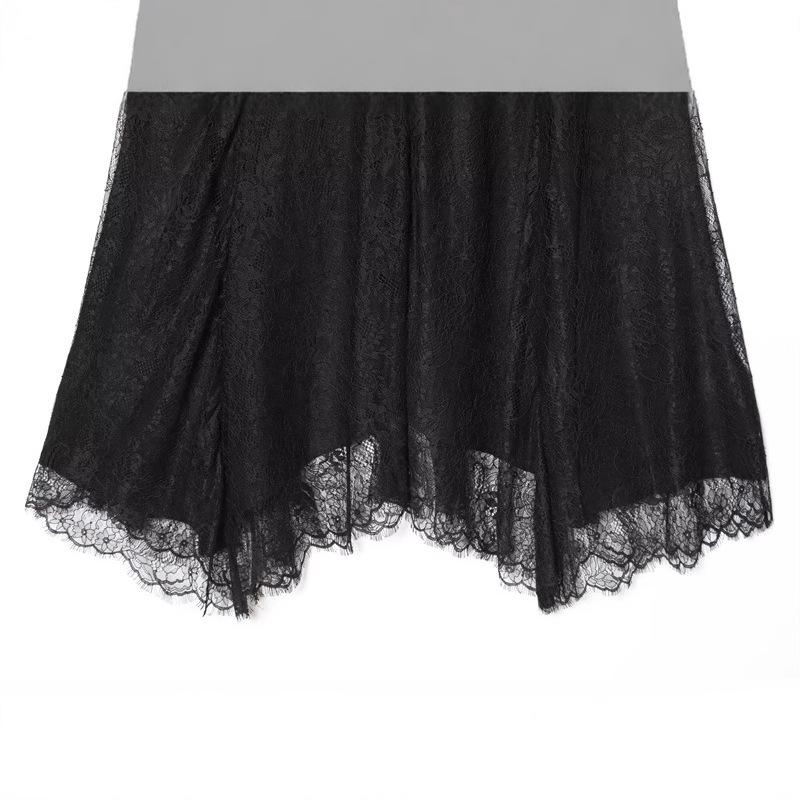 European & American 2025 Autumn Lace Midi Skirt