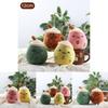Adorable Plush Apple Fruit Milk Tea Cup Keychain Soft Short Plush Toy Gift