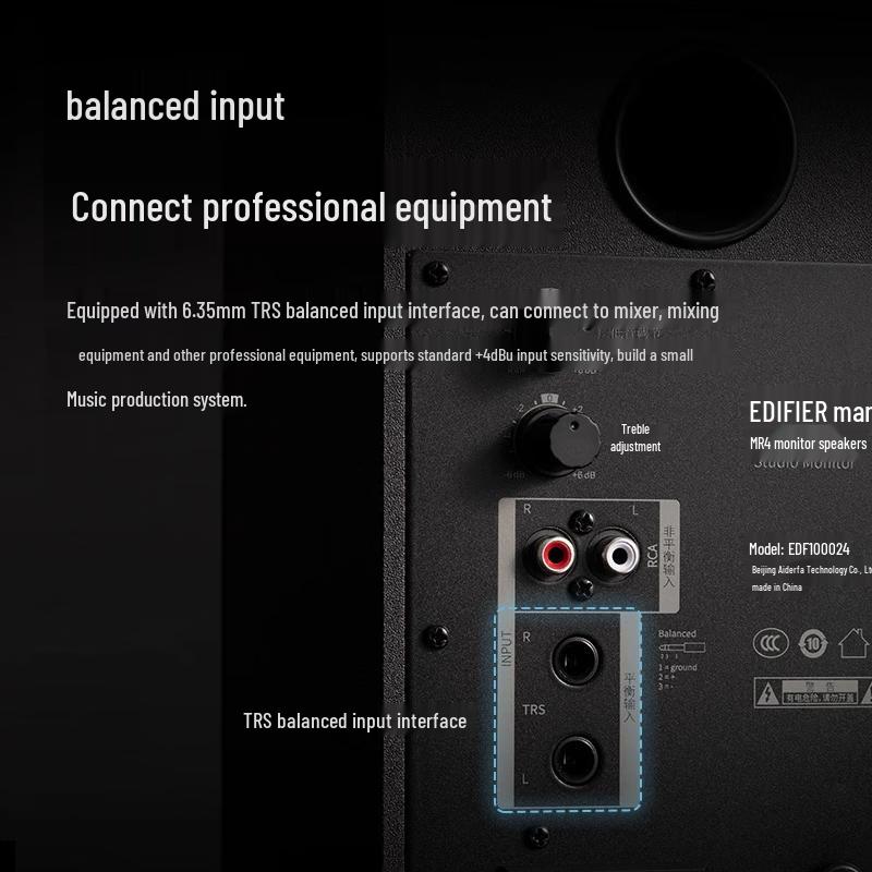 Edifier MR4 Active Monitor 2.0 Speakers CN Plug (adapter Included)