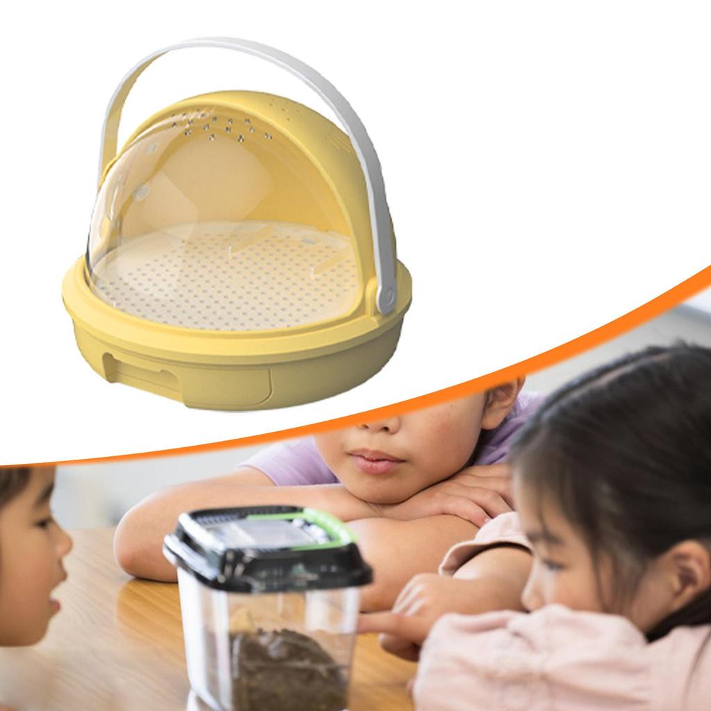 Silkworm Breeding Box Transport Container Multifunctional Easy Clean Sturdy Learning Container Observation Cabin Feeding Box