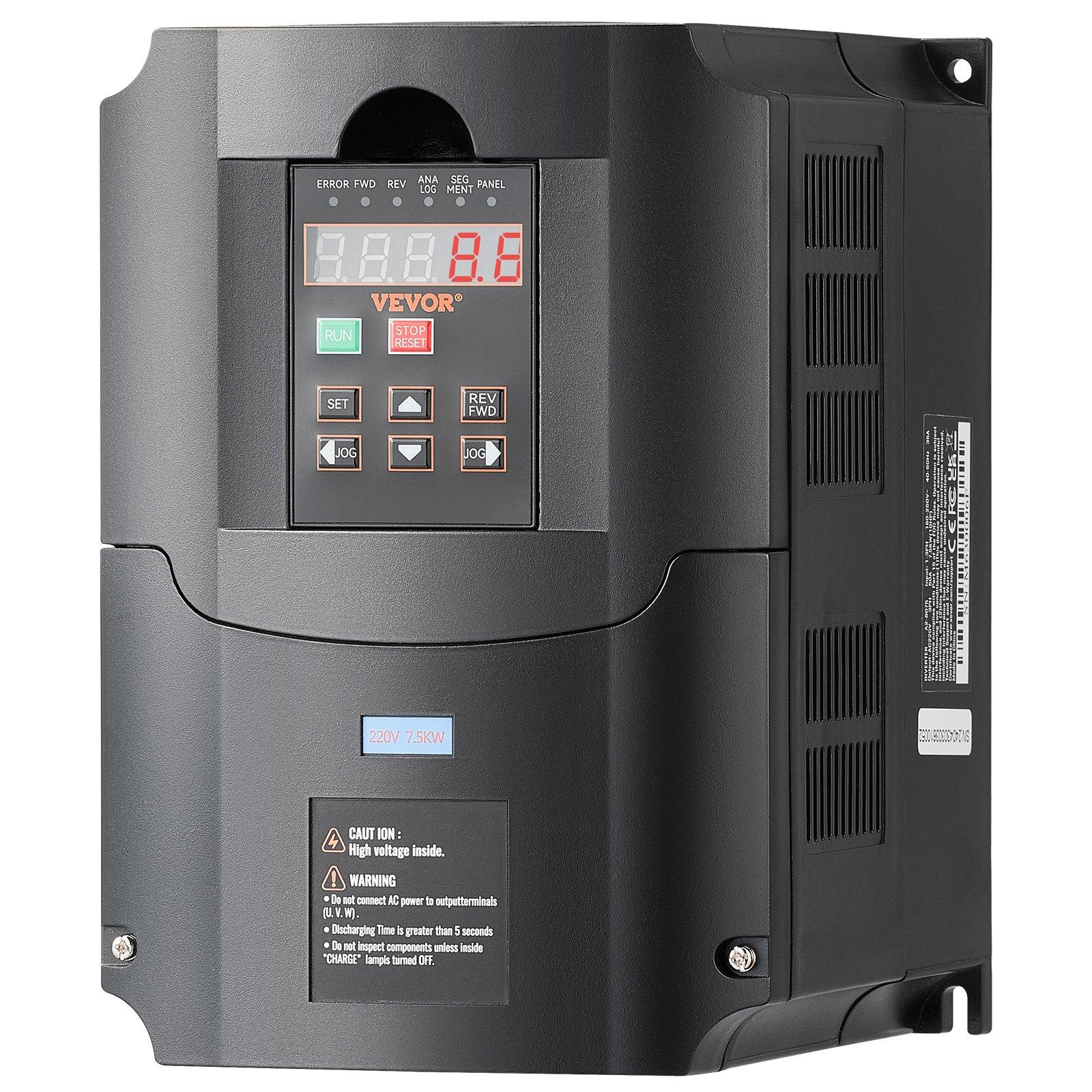 VEVOR VFD 10HP, 7.5KW, 35A