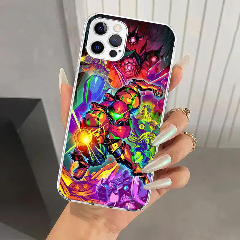 

Game M-Metroids Phone Case for Iphone 17 Air 16 15 Plus 14 13 Mini 12 11 Pro Max 16E 7 8 SE 2020 Soft Funda Print Shell 17 Air 1 iPhone 12 (12 Pro)