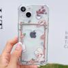 Rabbit 15-Card Slot Coffee Bread iPhone 12/13 Phone Case: Fits iPhone 11/13, XR/XS Max Transparent Design