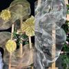 Cloud Fog Mesh Hard Mesh Cloth Pleated Shape Shapeable Wire Fashion Bright Organza Fabric