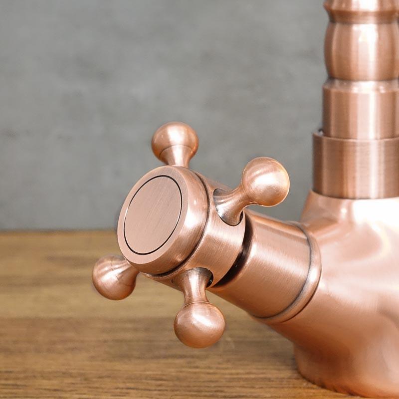 Rose Gold COPPER 1 Low Free-standing Washbasin Tap
