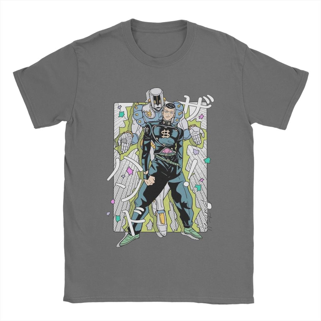 Camiseta de Hombre Usuario de Stand Dumb Jojos Bizarre Adventure Camisetas de Algodón Manga Corta Camisetas Cuello Redondo Ropa Regalo de Cumpleaños