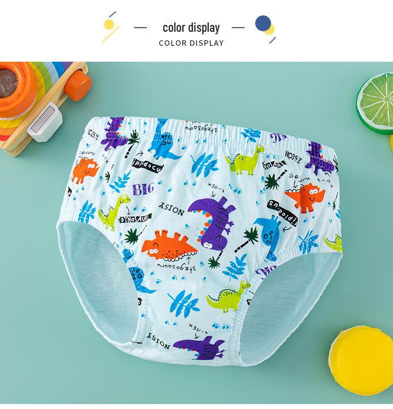Korean Style Cotton Cartoon Triangle Underwear for Kids