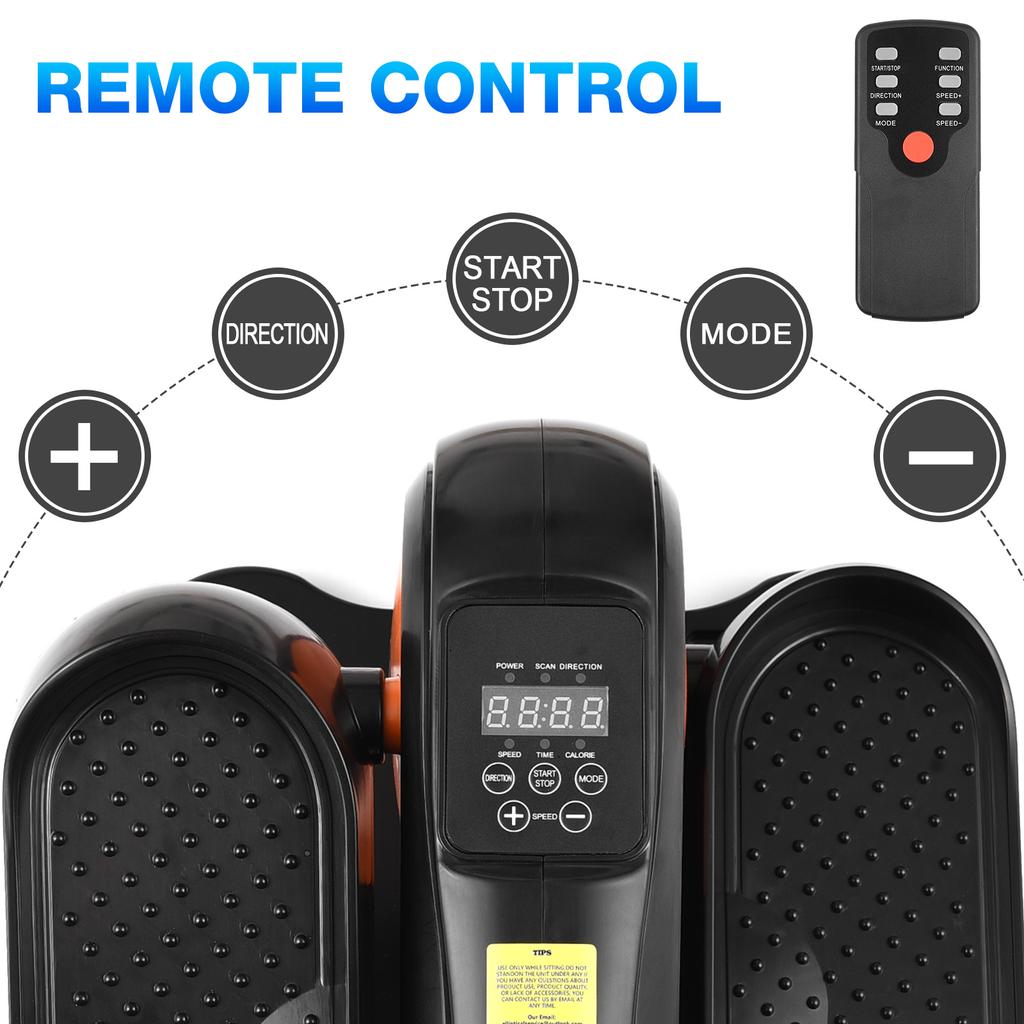 Maszyna eliptyczna pod biurkiem, elektryczna, pedałowa, do ćwiczeń na siedząco, z pilotem zdalnego sterowania, do biura domowego
