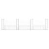 U Shaped Gabion Basket with 4 Posts Iron 380 X 20 X 100 Cm