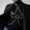 Catene da Corpo da Donna Stile Punk Eleganti Regolabili Adatte per Feste Vacanze Regalo Gioco di Ruolo Accessorio da Indossare