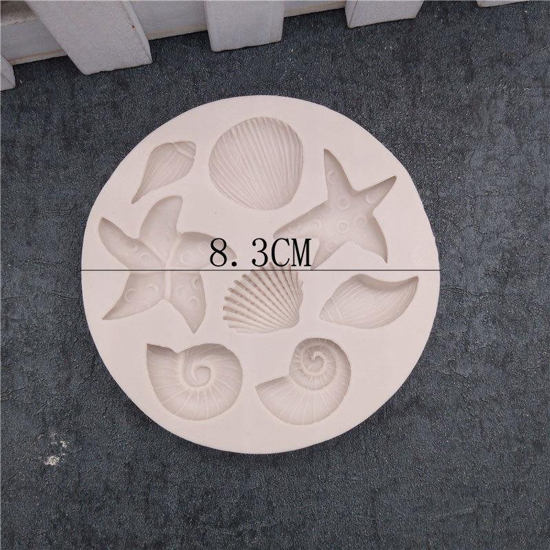 1PC Ocean Themed Silicone Mold Cute Turtle Shaped Resin Casting Mold Mousse Chocolate Cake Baking Mold