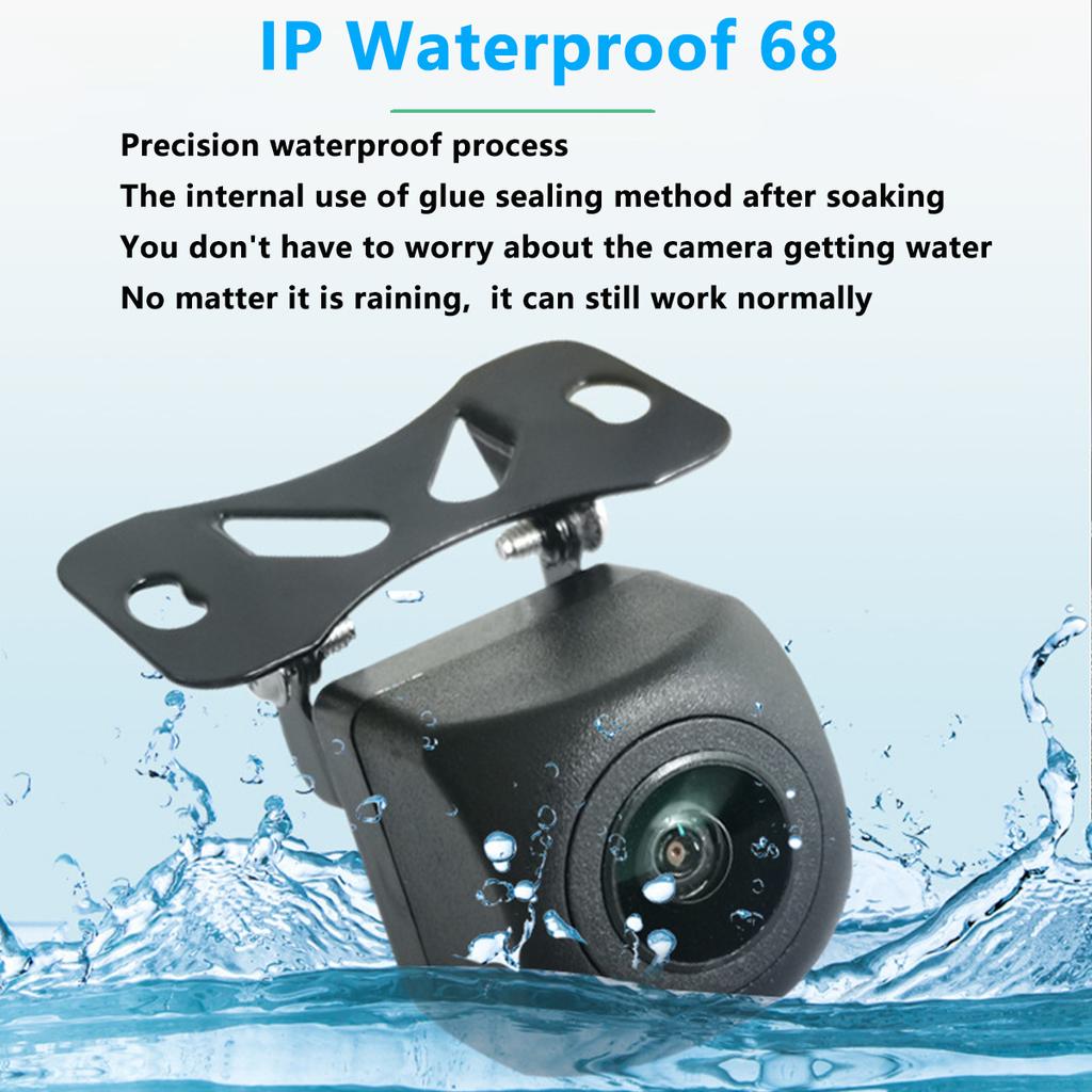 Car CCD Starlight Night Vision Rear View Reversing Camera Universal Glass Lens IP68 Waterproof HD Car Camera with Parking Line