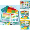 Magnetisches Bildungs-Bruchbuch mit Wasserstift für Kinder zum Lernen und für Matheübungen