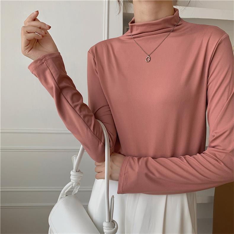 

Женская повседневная рубашка Slim Fit с полуворотом - свежий и теплый дизайн One Size 80-140 розовый