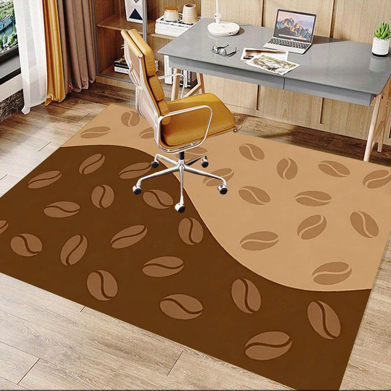 1PC Coffee Beans Extra Large Non-Slip Floor carpet, Office, family, bedroom, Studio - Large Area Rug Indoor Rugs, Vibrant Colors-W300