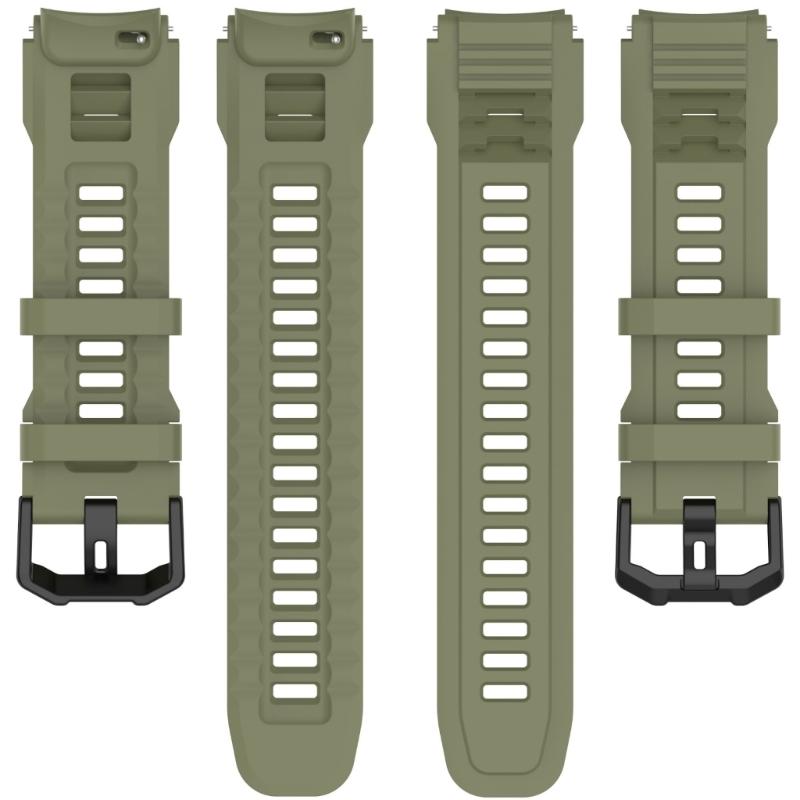 Sweatproof Sport Silicone Straps Multiple Hole Adjustable Universal Fit Flexible Soft Silicone Watch Band for Smartwatches