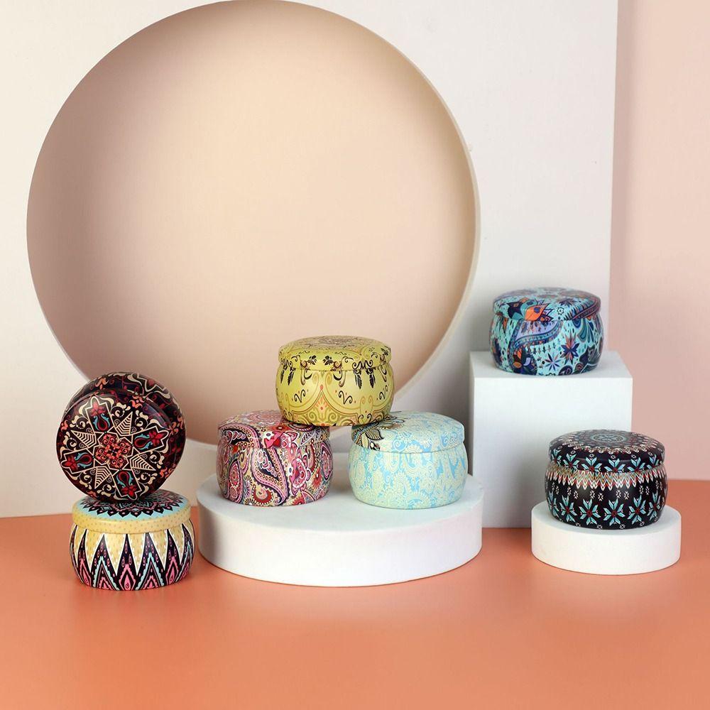 Caixa de Chá 4oz Lata Caixa de Velas Perfumadas Lata Durável