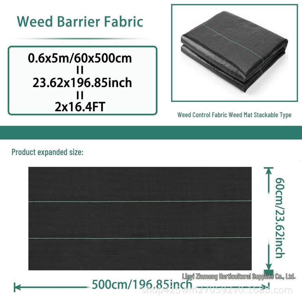 Black PP Weed Barrier Cloth: Breathable, Water-Permeable Ground Cover for Orchards and Gardens