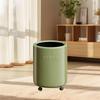 Garbage Can Waste, Paper Bucket, 12L with Wheels Creative Trash Recycling Bin for Bathroom