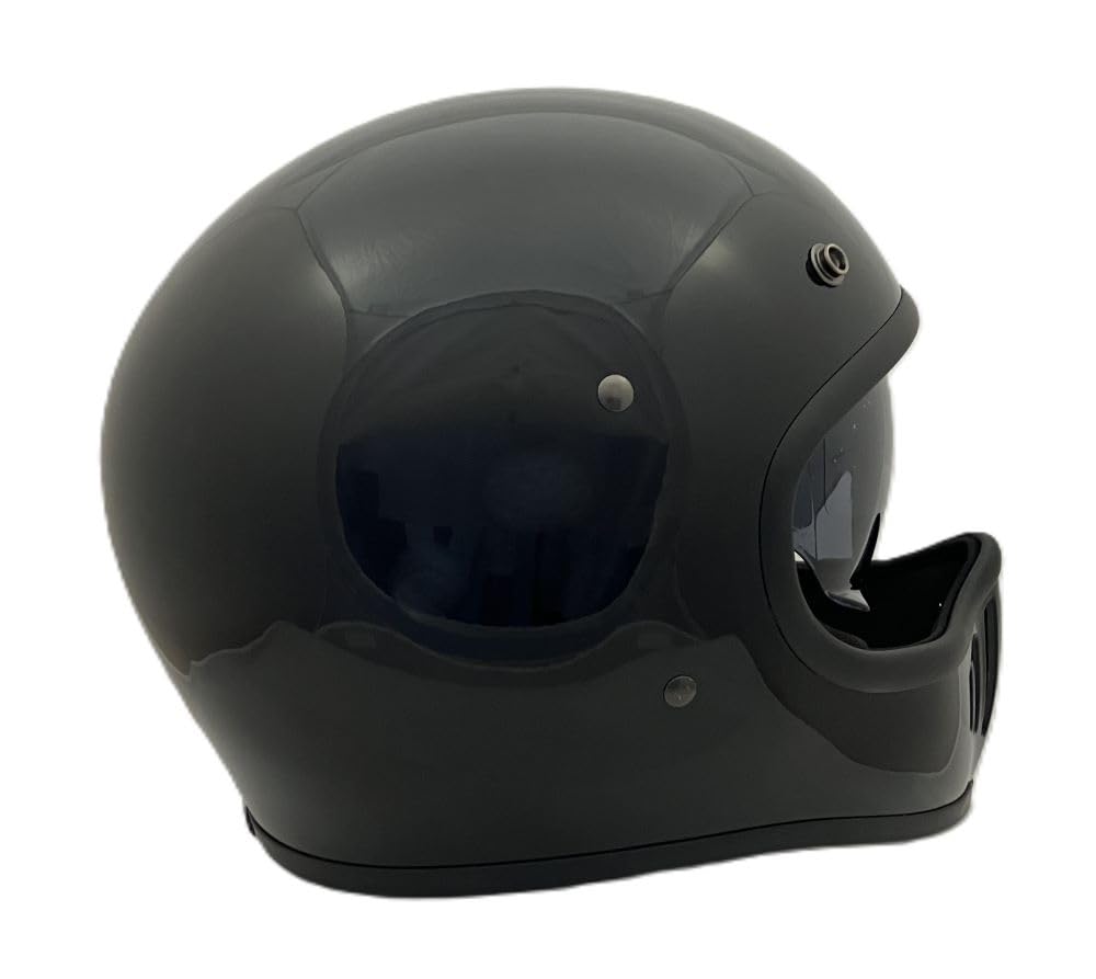 SUNUP PILOT Motosiklet Beden M Siyah SM-001 Tam Yüz Kaskı, (57-58cm),