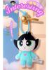 Genuine Powerpuff Girls Bubbles Plush Keychain - Cute Pajama Doll Birthday Gift