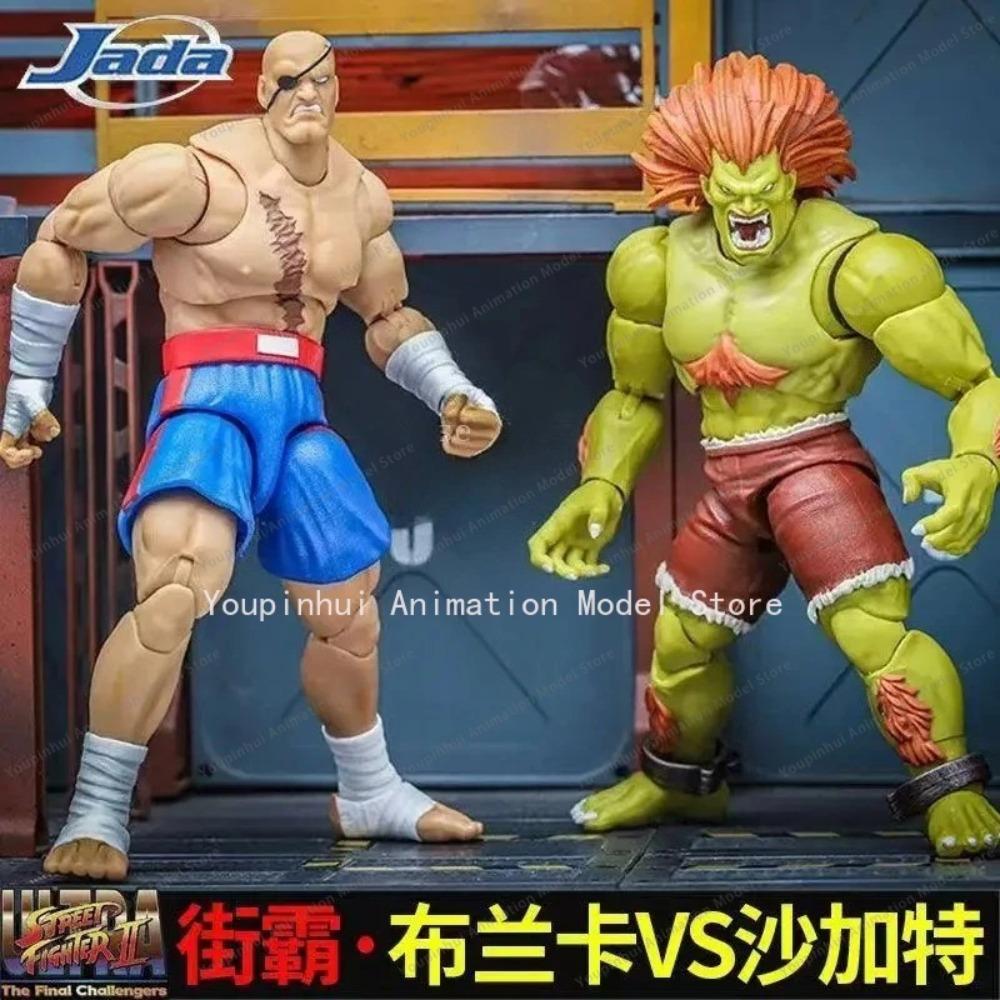 1/12 Jada Toys Blanka Sagat Vega Street Fighter Wave 4 Anime Action Figure Collection Model Statue Doll Kid Toy Custom Gifts