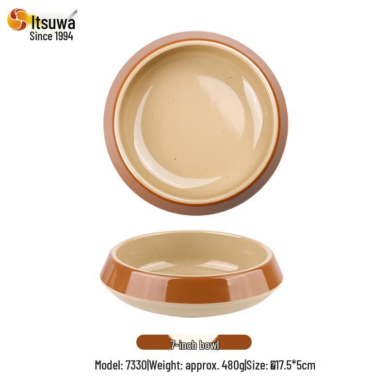 Retro Earthenware Style Melamine Bowl