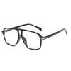 SHAUNA Retro Double Bridges Pilot Sunglasses Women Fashion Clear Ocean Gradient Lens Shades UV400 Men Square Rivets Sun Glasses