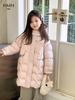 YOJIA Girls' 2025 Winter Long Down Jacket - 90% Down, Thick & Warm Children's Outerwear