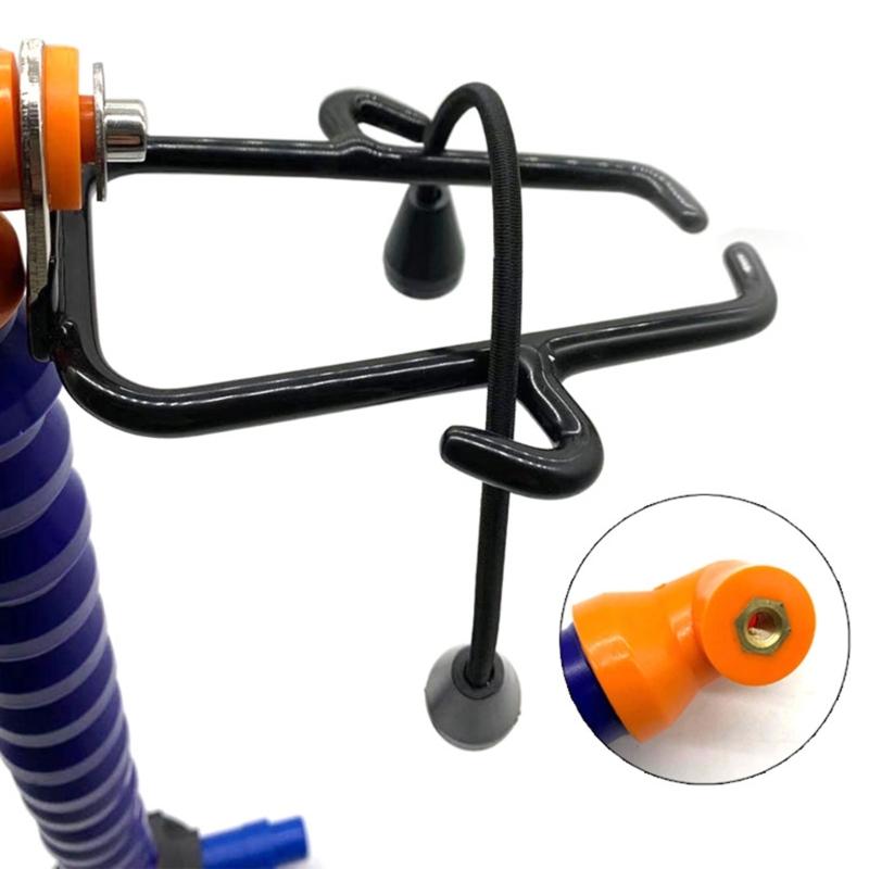 Suction Mount Heat Tool Rest for Repair Work, Manual Pump Base and Metal Top Mount for Steady Warming on Smooth Areas during Wrap Heating