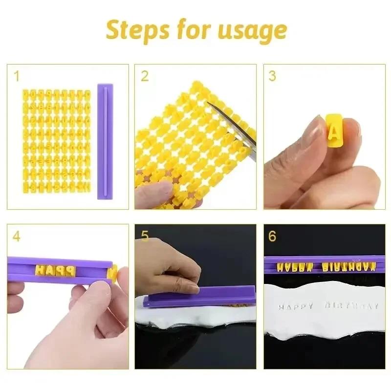 Ceramic Art Alphabet Number Letter Polymer Clay Tool Presser Embosser Mold Sealing DIY Embossing Pottery Clay Solid Rod Tools