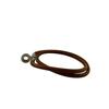 HERMES bracelet leather Duble Kelly choker Brown leather unisex Used