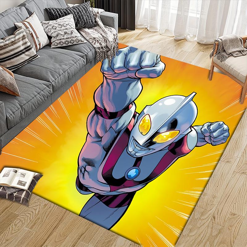 Ultraman Full Body Decoration Square Area Rug, Non-Slip Floor Mat for Bedroom, Perfect Gift for Ultraman Fans.chl
