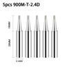 Soldering Iron Tips 5packs 900M-T Series K/SK/B/I/IS/1C/2C/3C/4C/2.4D/3.2D Lead-Free Welding Head BGA Soldering Tool Accessories